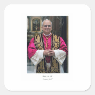 Pope Leo XIV Robert Francis Prevost Square Sticker