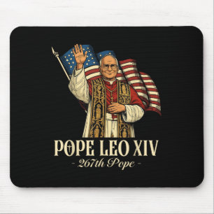 Pope Leo Xiv Shirt Cardinal Robert Prevost America Mouse Pad