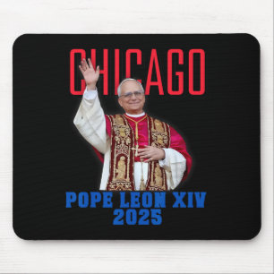 Pope Leon Xiv 2025 – Chicago’s First American Pope Mouse Pad