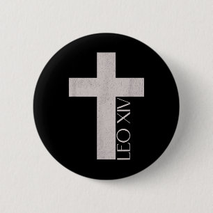 Pope Leon Xiv, Habemus Papam, Catholic 6 Cm Round Badge