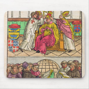 Pope Martin V is installed to the Papacy Mouse Pad