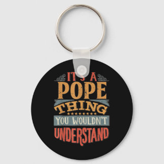 Pope Name _2  Key Ring