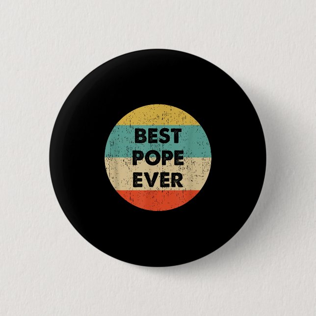 Pope Name  6 Cm Round Badge (Front)