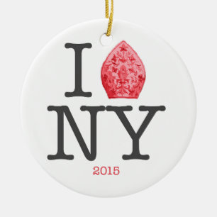 POPE NYC 2015 CERAMIC TREE DECORATION