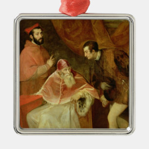Pope Paul III and his Nephews, 1545 Metal Tree Decoration