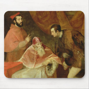 Pope Paul III  and his Nephews, 1545 Mouse Pad