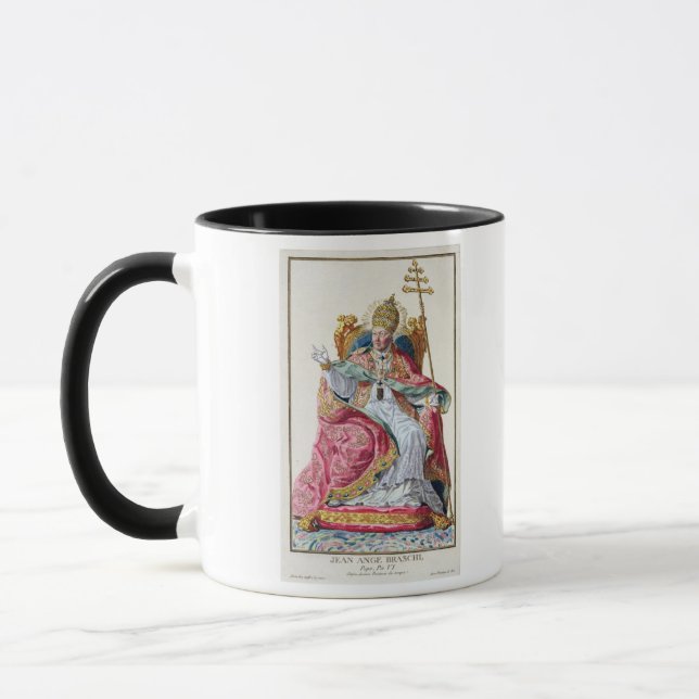 Pope Pius VI (1717-99) from 'Receuil des Estampes, Mug (Left)