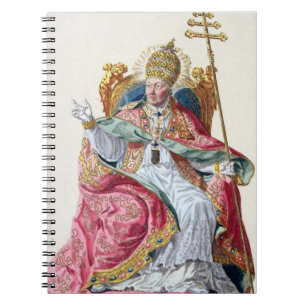 Pope Pius VI (1717-99) from 'Receuil des Estampes, Notebook
