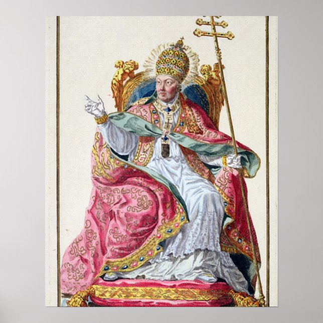 Pope Pius VI (1717-99) from 'Receuil des Estampes, Poster (Front)