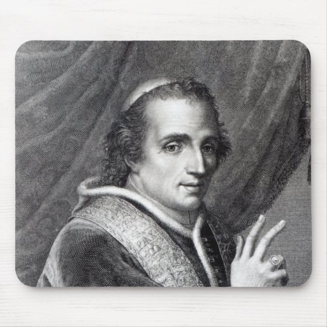 Pope Pius VII, engraved by Rafaello Morghen Mouse Pad (Front)