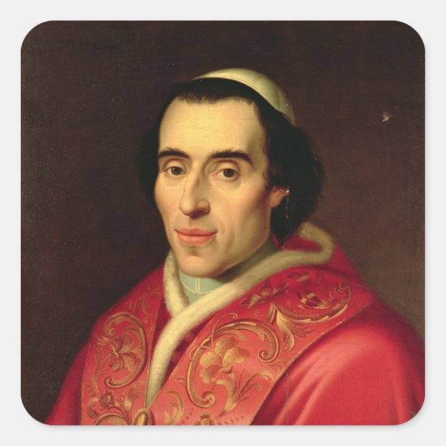Pope Pius VII Square Sticker (Front)
