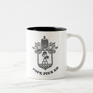 Pope Pius XII Arms 01 Two-Tone Coffee Mug