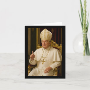 Pope President Trump Pope Donald Trump Men Women Card