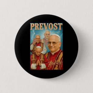 Pope Prevost Christian Catholic Shirt Pope Leo Xiv 6 Cm Round Badge