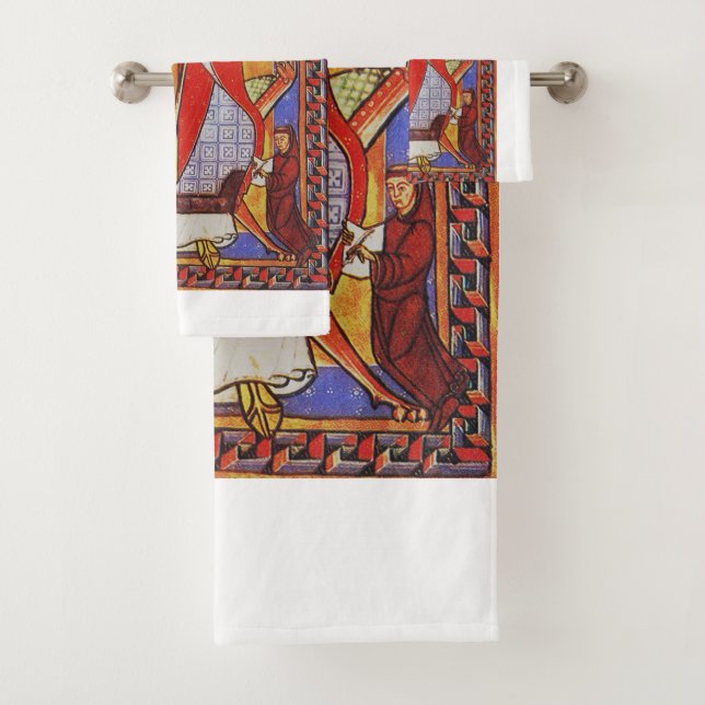 Pope Saint Gregory I the Dialogist Bath Towel Set (Insitu)