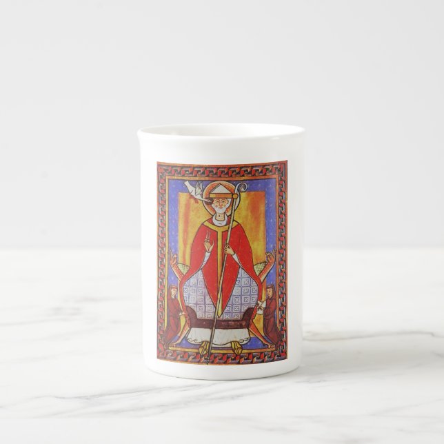 Pope Saint Gregory I the Dialogist Bone China Mug (Front)