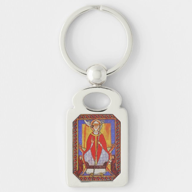 Pope Saint Gregory I the Dialogist Key Ring (Front)