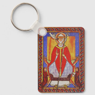 Pope Saint Gregory I the Dialogist Key Ring