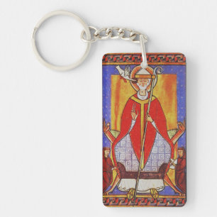 Pope Saint Gregory I the Dialogist Key Ring