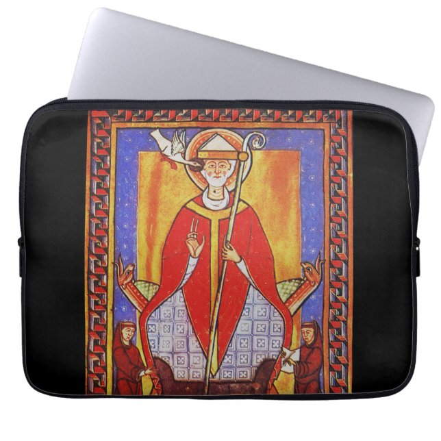 Pope Saint Gregory I the Dialogist Laptop Sleeve (Front)