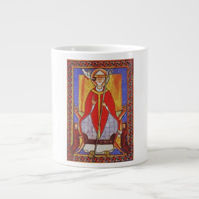 Pope Saint Gregory I the Dialogist Large Coffee Mug (Front)
