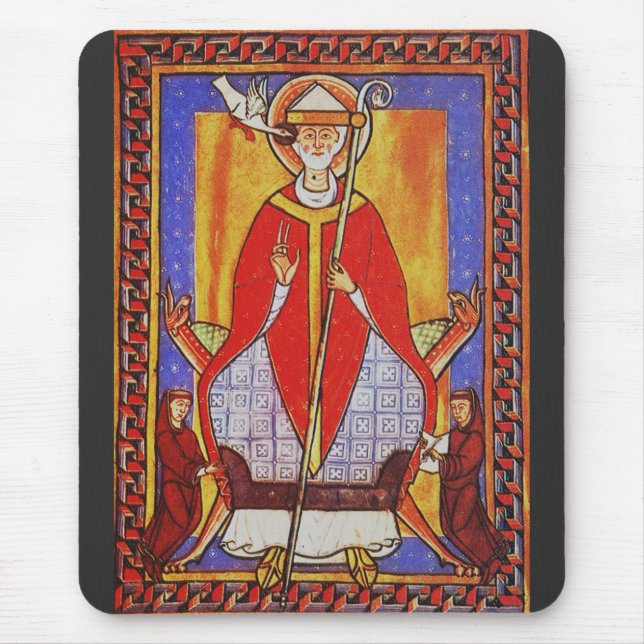 Pope Saint Gregory I the Dialogist Mouse Pad (Front)