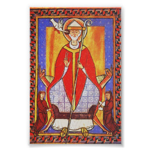Pope Saint Gregory I the Dialogist Photo Print