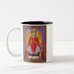 Pope Saint Gregory I the Dialogist Two-Tone Coffee Mug