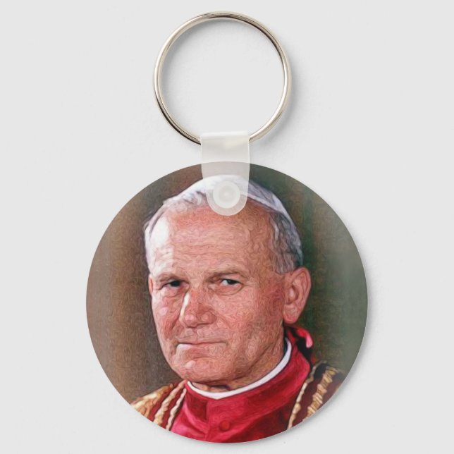 Pope Saint John Paul II Key Ring (Front)