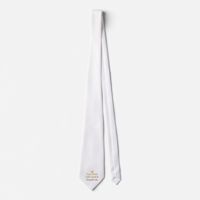 Pope Saint John Paul II Pray for us Tie (Front)