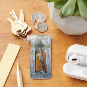 Pope Saint Sixtus II by Sandro Botticelli Key Ring