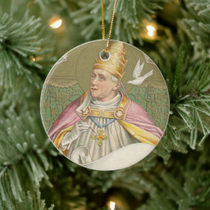 Pope St. Gregory the Great (M 067) Ceramic Ornament