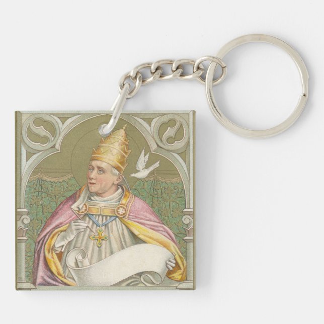 Pope St. Gregory the Great (M 067) Key Ring (Back)