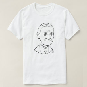 Pope St. John Paul II Caricature T-Shirt