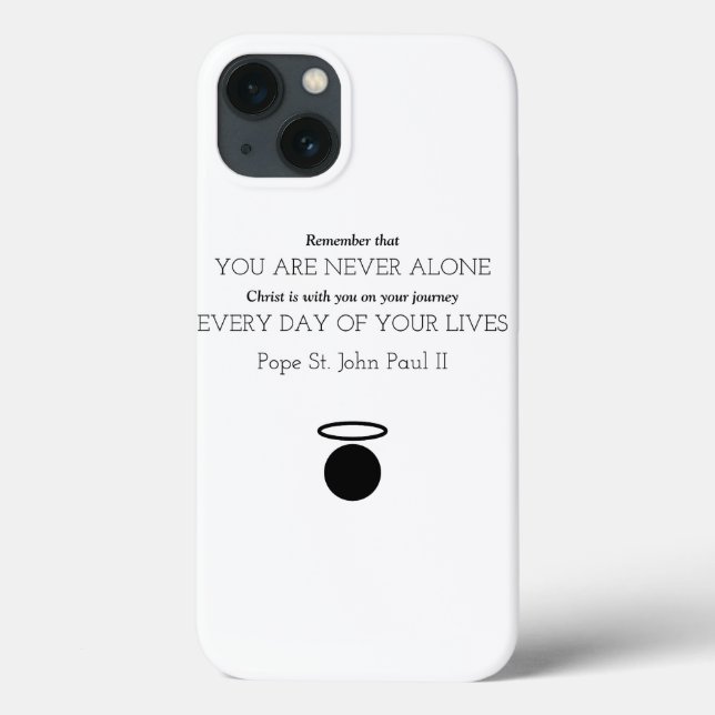 Pope St. John Paul II Quote iPhone Case (Back)