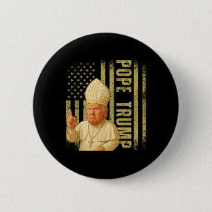 Pope Trump 2025 Trump Pope Donald Trump Political  6 Cm Round Badge