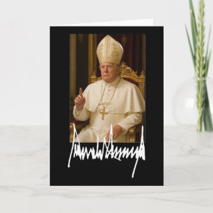 Pope Trump Funny American President Trump Vatican Card