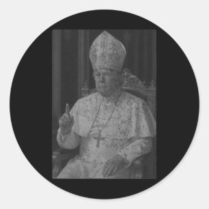 Pope Trump Funny American President Trump Vatican Classic Round Sticker