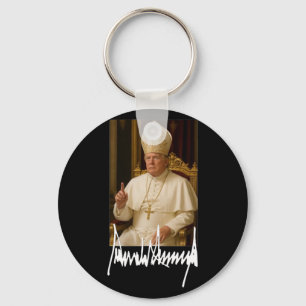 Pope Trump Funny American President Trump Vatican Key Ring