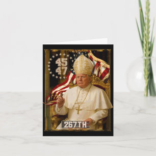 Pope Trump Funny President Trump 1  Card