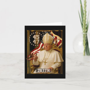 Pope Trump Funny President Trump 2 Card
