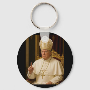 Pope Trump Funny President Trump 2 Key Ring