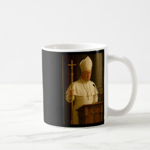 Pope Trump Funny President Trump Declares Himself  Coffee Mug
