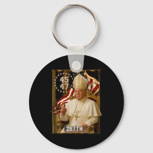 Pope Trump Funny President Trump Key Ring