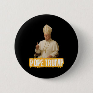 Pope Trump Funny Trump Vatican Christian Retro Chu 6 Cm Round Badge