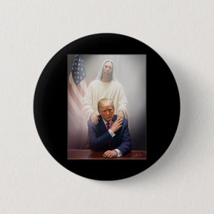 Pope Trump Funny Trump Vatican Christian Retro Chu 6 Cm Round Badge