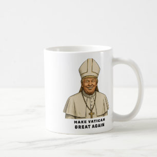 Pope Trump Funny Trump Vatican Christian Retro Chu Coffee Mug