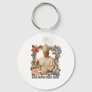 Pope Trump Funny Trump Vatican Christian Retro Chu Key Ring