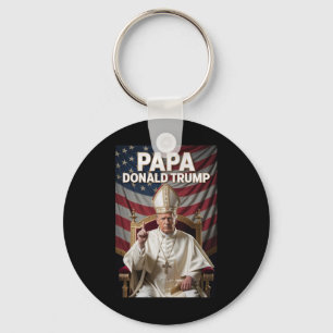 Pope Trump Funny Trump Vatican Christian Retro Chu Key Ring