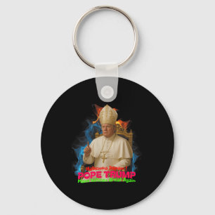 Pope Trump Funny Trump Vatican Christian Retro Chu Key Ring